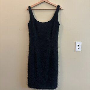 ABS by Allen Schwartz Eyelash Knit Fully Lined Vintage Dress Black Size 12